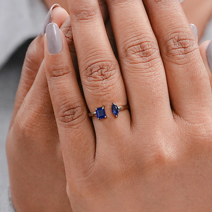 blue gemstone ring