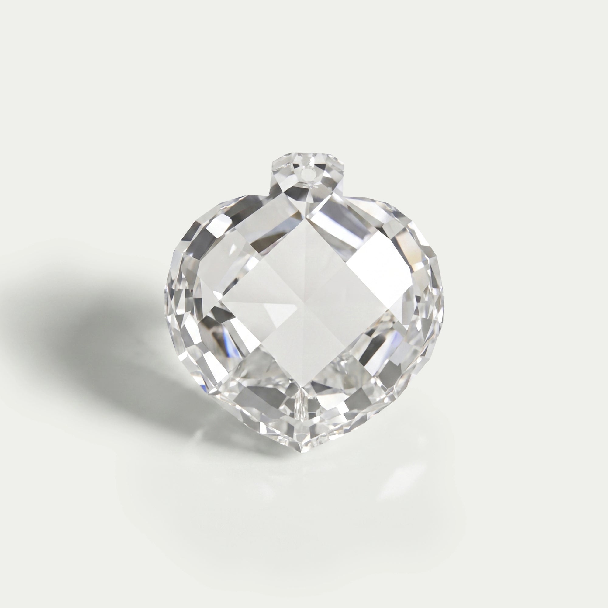 Diamant de laboratoire taille rose de 5,25 carats en forme de cœur