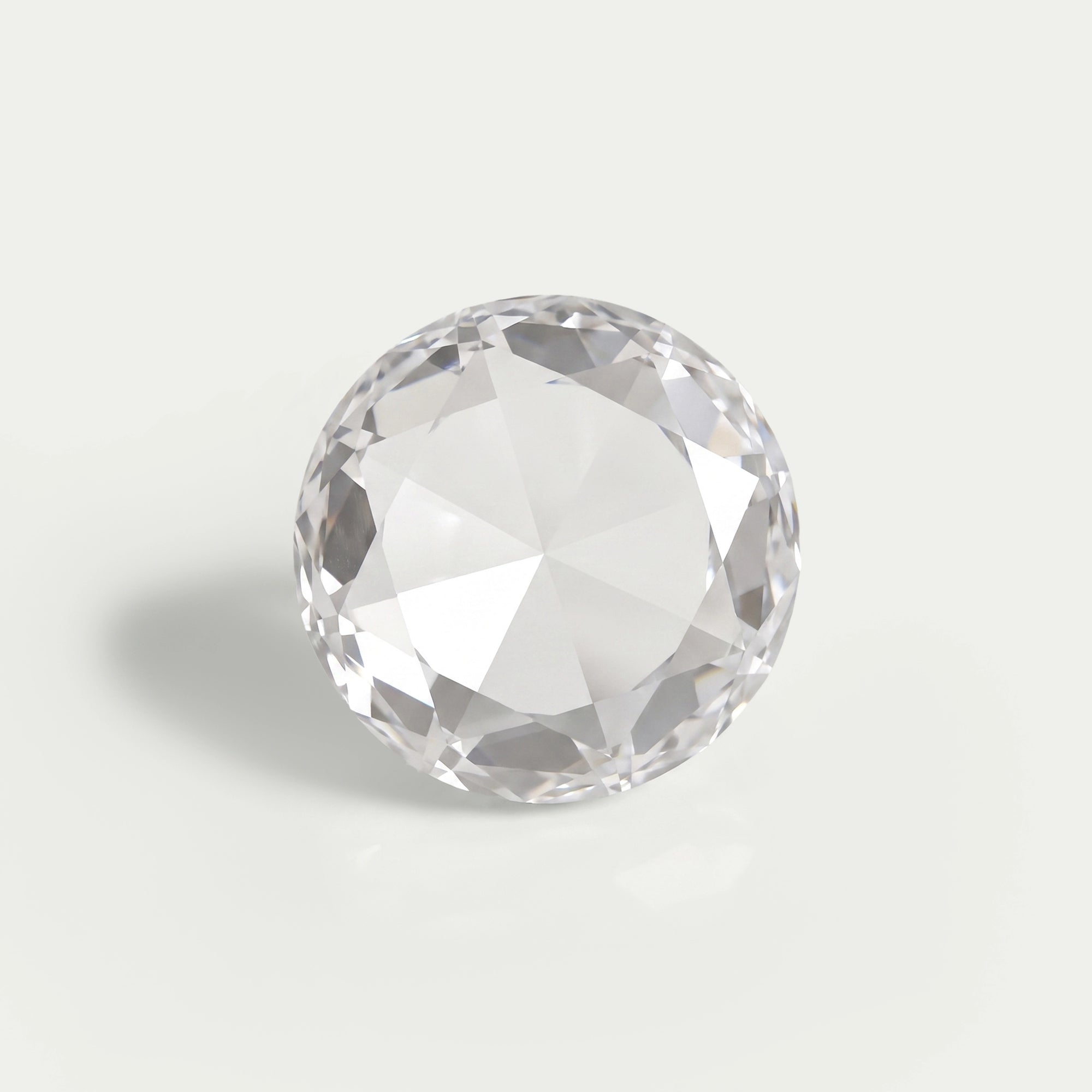 Diamant rond de laboratoire taille rose de 1,15 carat 