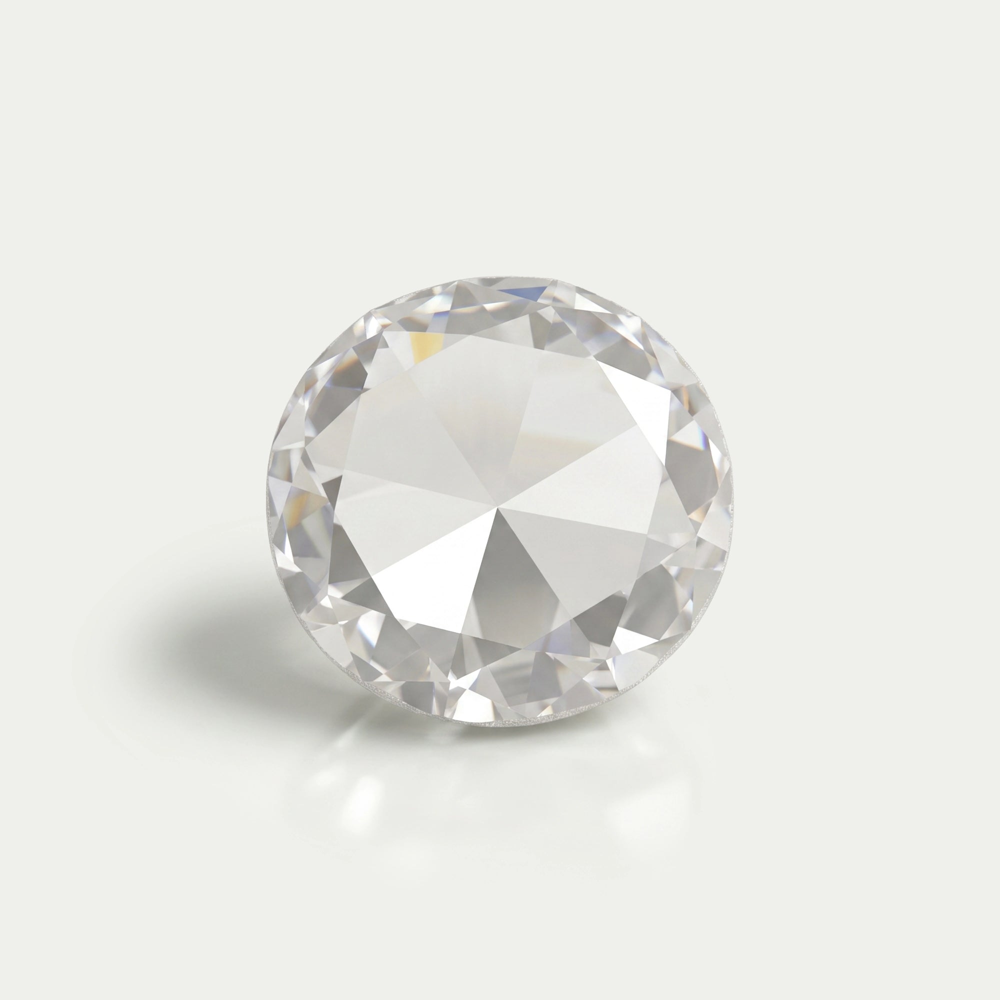 Rose Cut Round Lab Grown Diamond