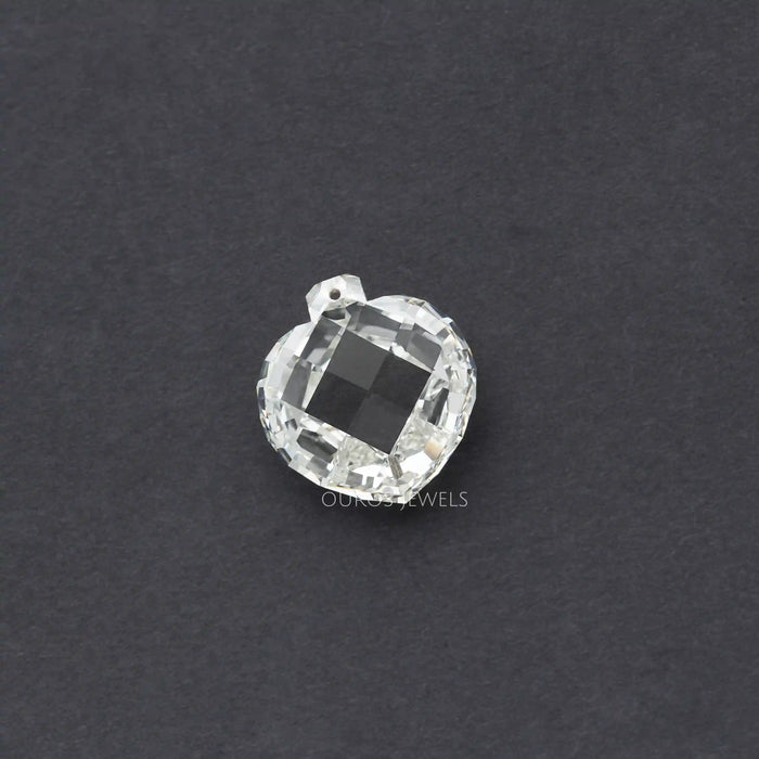 Antique rose cut heart shape loose lab diamond