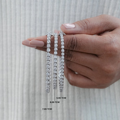 Round Diamond Tennis Bracelet in 5.00 | 6.00 | 7.00 TCW