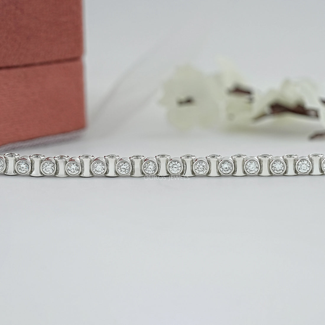 Round Brilliant Lab Diamond Tennis Bracelet Bracelet