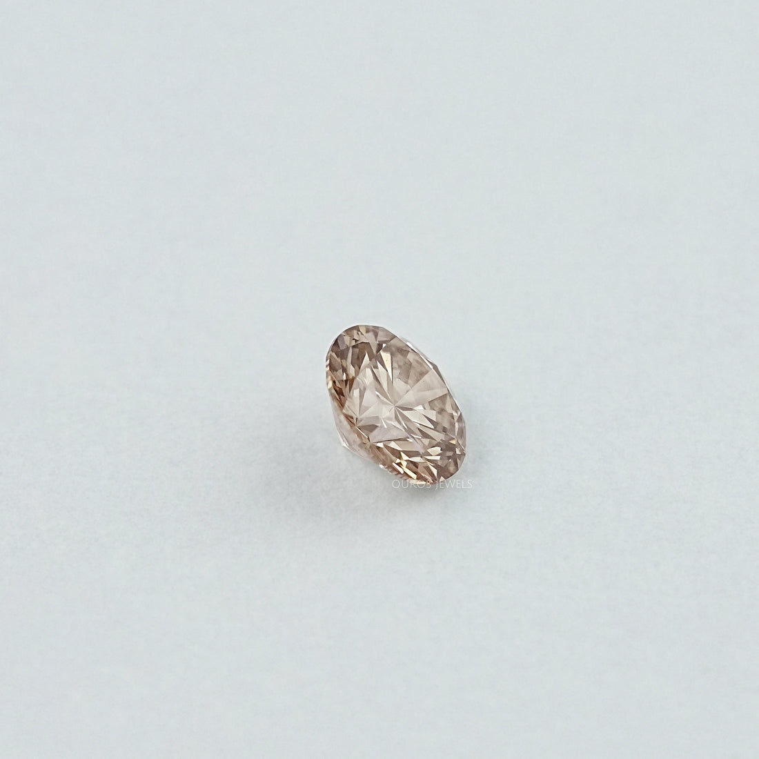 Round Cut Brown Lab Grown Diamond Loose