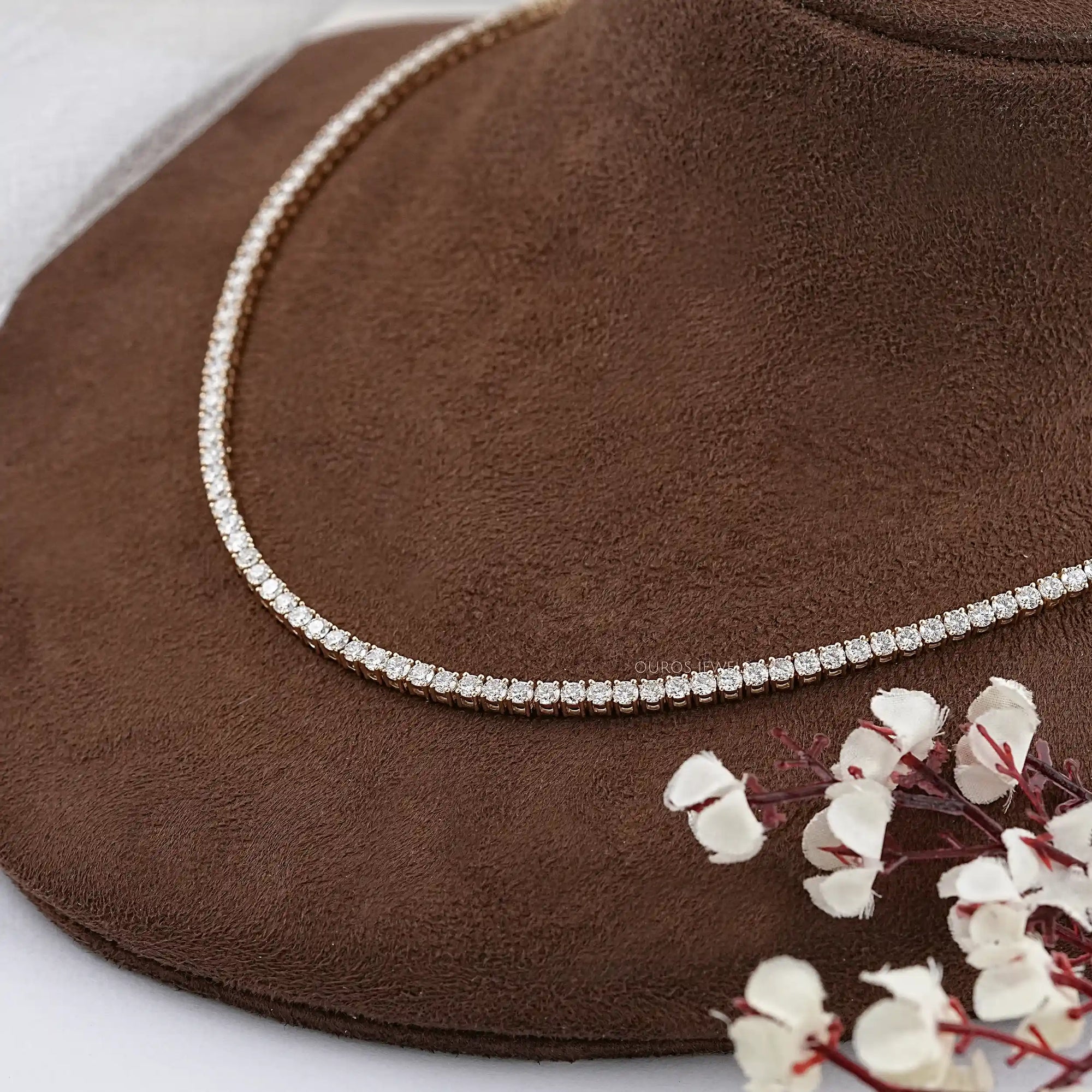 Round Cut Lab Grown Diamond Stunning Necklace Necklaces