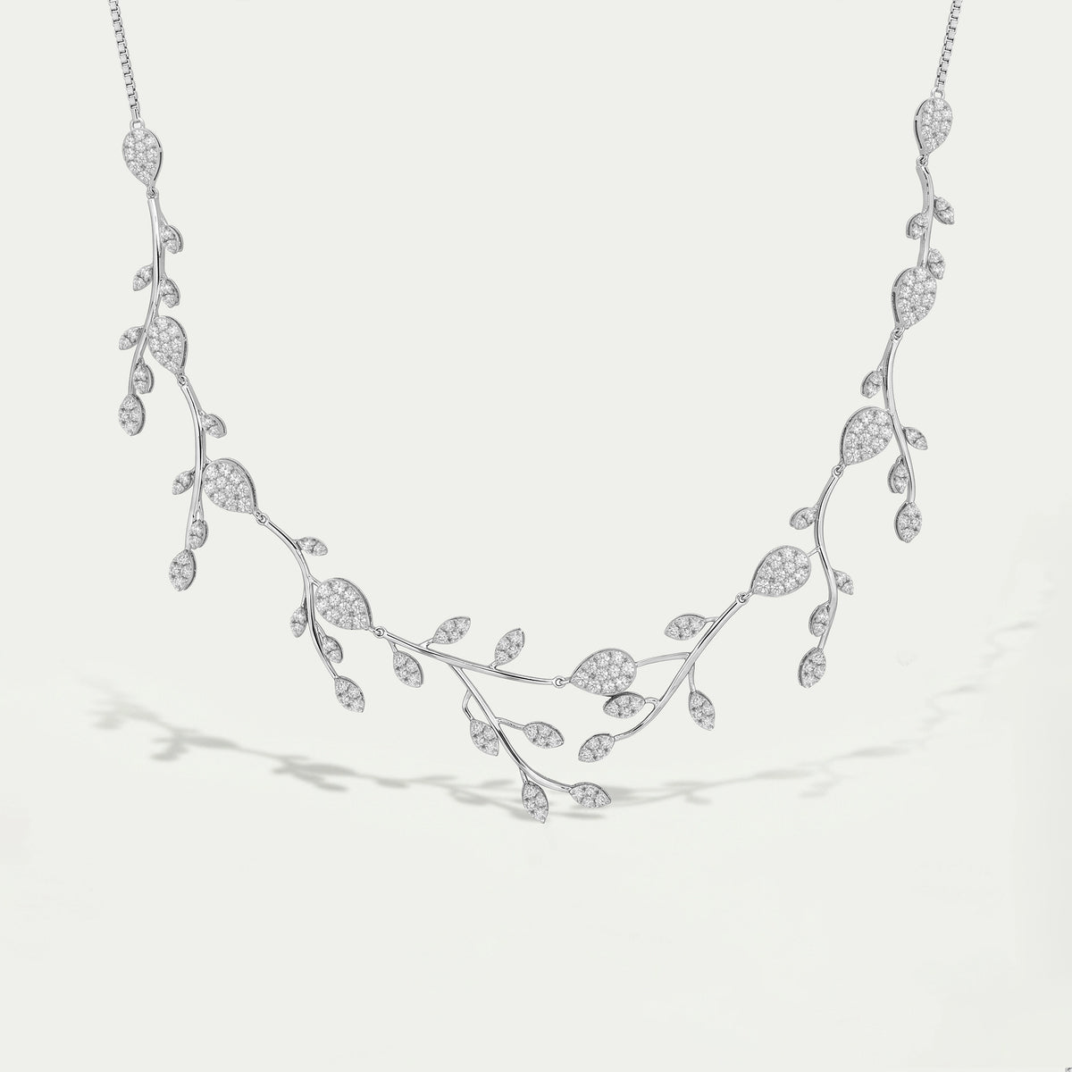 Round Diamond Bridal Necklace