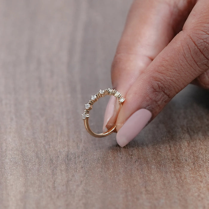 Seven Stone Round Lab Diamond Engagement Ring