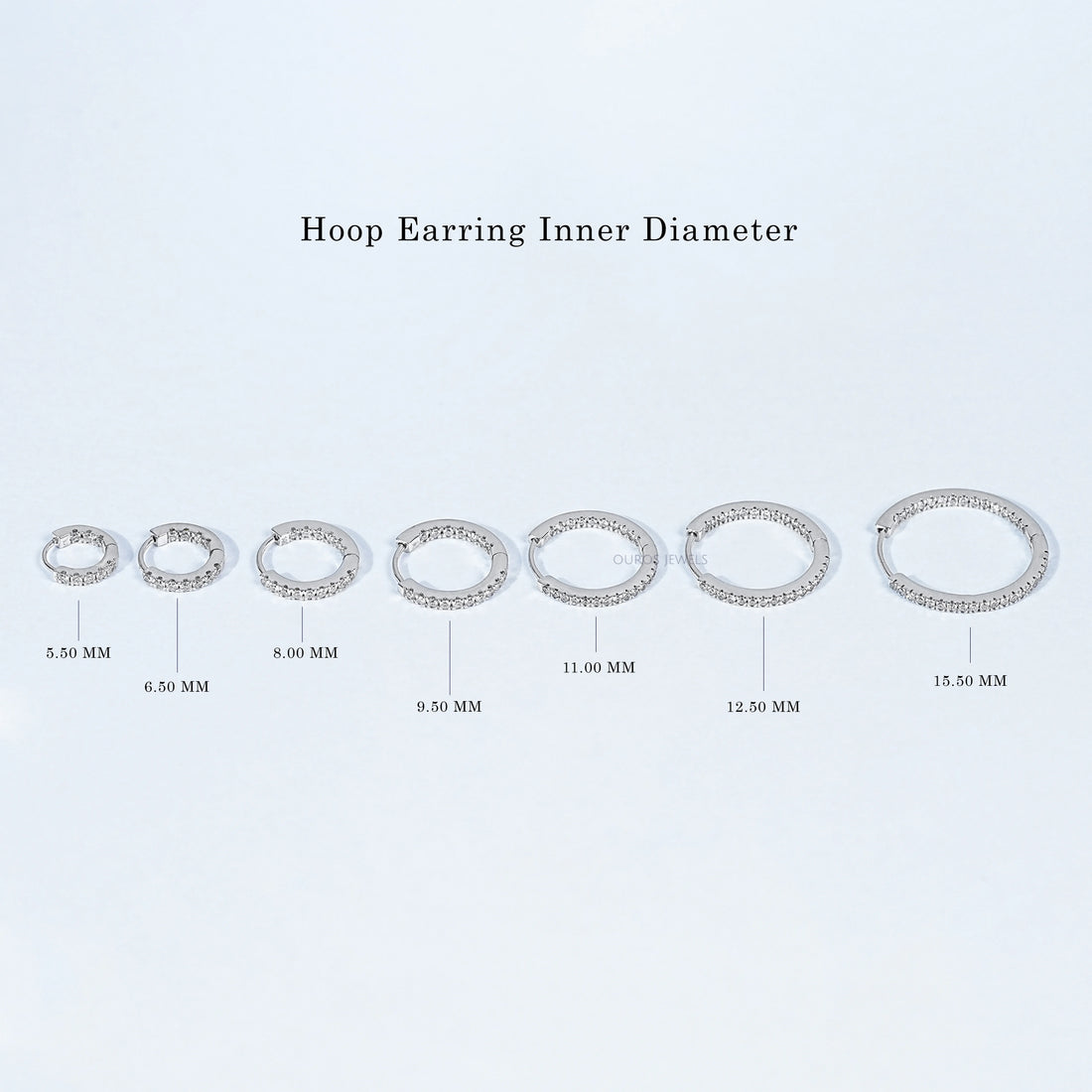 Lab Grown Round Diamond Hoop Earrings Earring