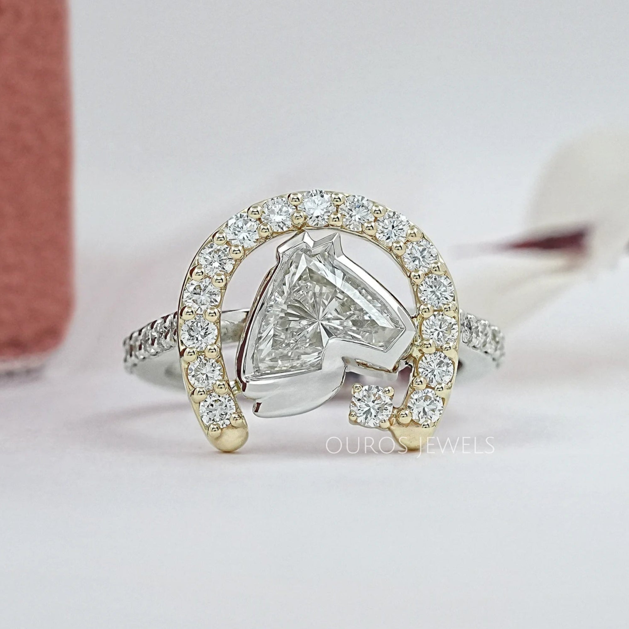 Antique Shape Horse Cut Diamond Ring Ring