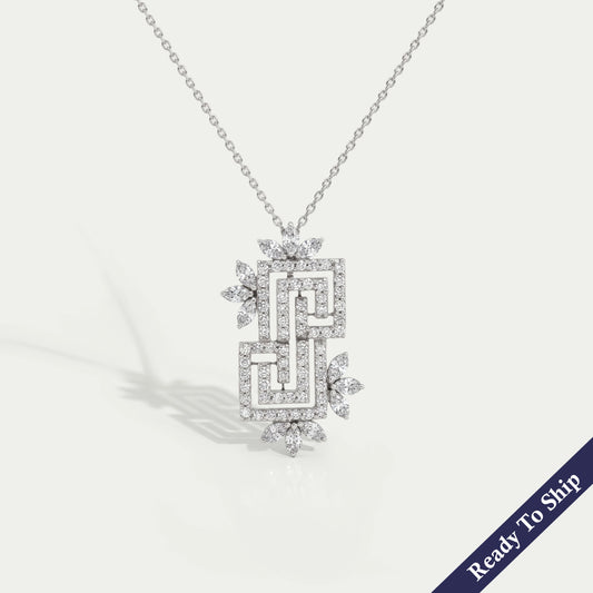 Round Diamond Mine Knot Pendant