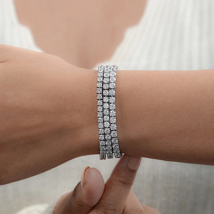 Bracelet de tennis en diamants cultivés en laboratoire