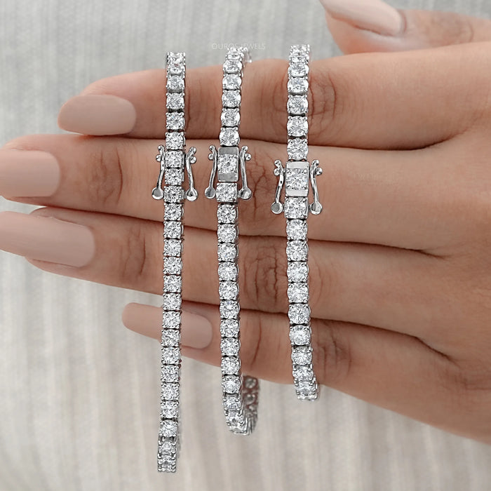 Bracelet de tennis en diamants cultivés en laboratoire