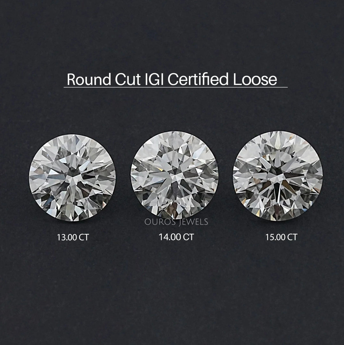 Certified Round Cut Lab Grown Loose Diamond Loose