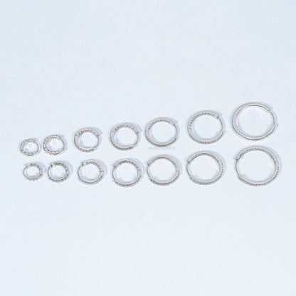 Lab Grown Round Diamond Hoop Earrings Earring