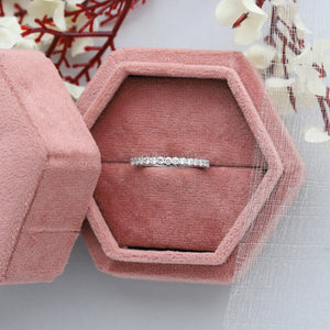 Alliance de mariage éternité avec diamants de laboratoire à taille ronde de 2,70 mm