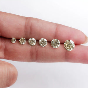 Brilliant Fancy Round Yellow Lab Diamonds