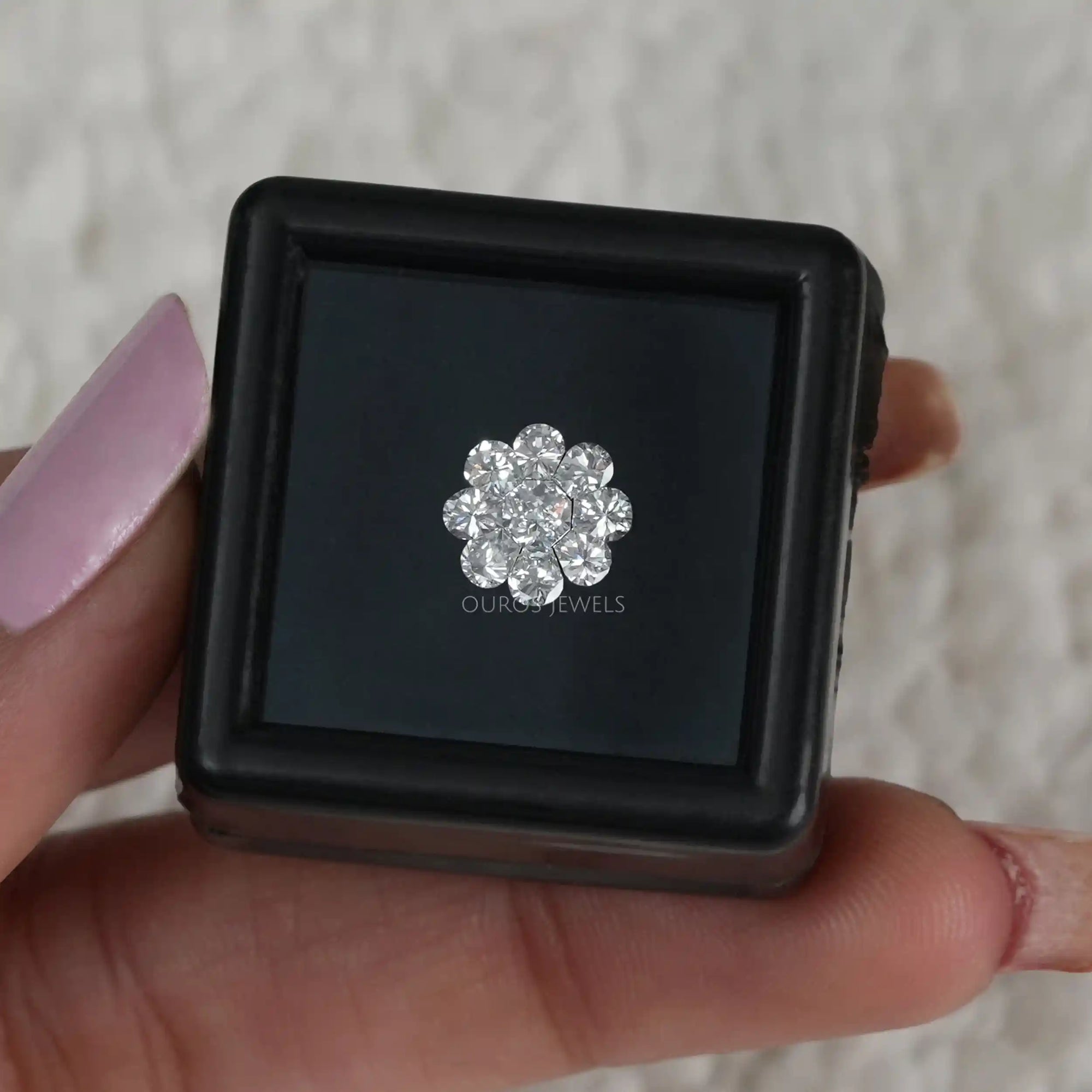 Round Pie Cut Lab Grown Diamond Loose