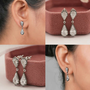 Boucles d'oreilles pendantes et pendantes en forme de poire et de cerf-volant