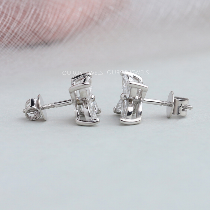 screw back lab grown diamond earrings 