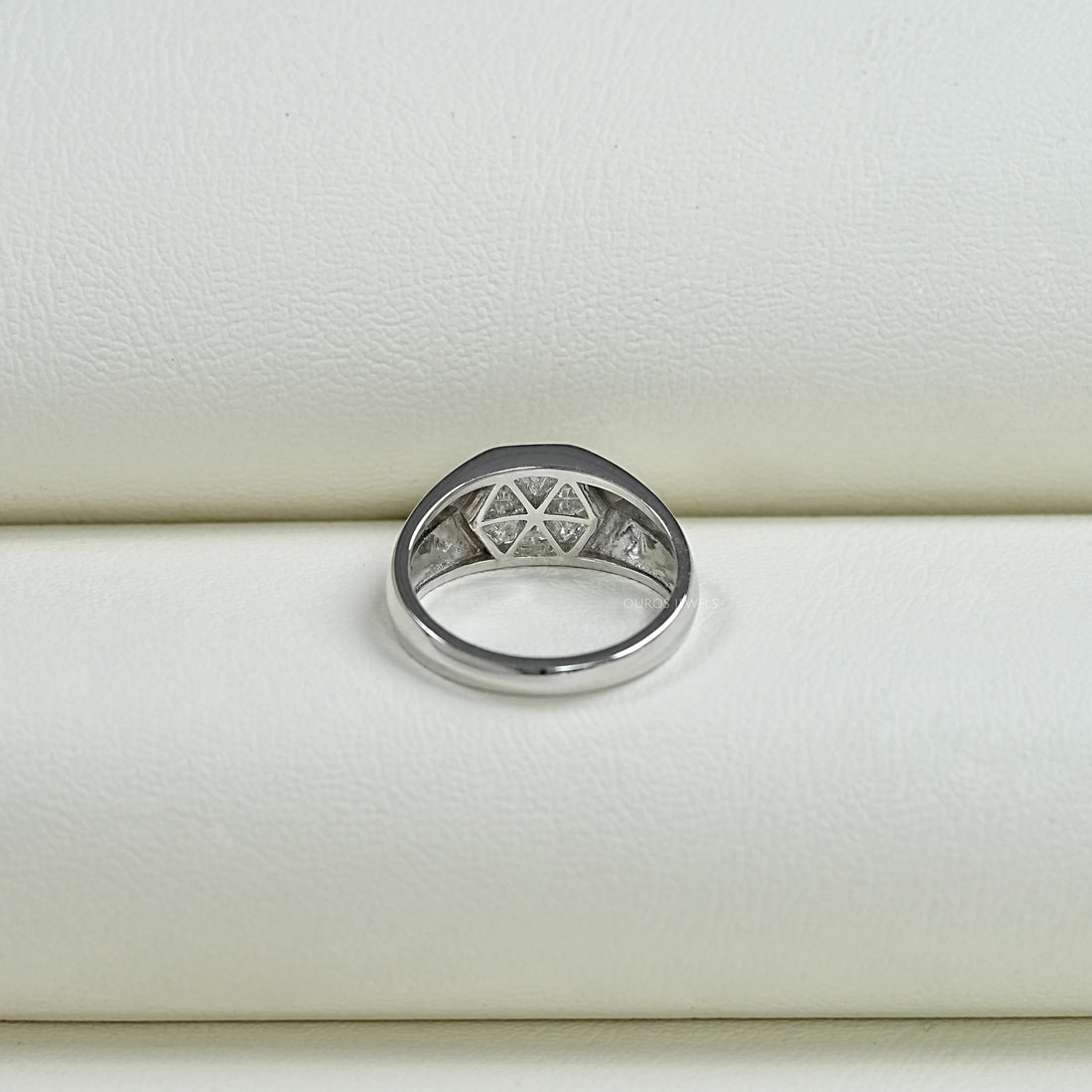 Triangle Lab Diamond Wedding Band