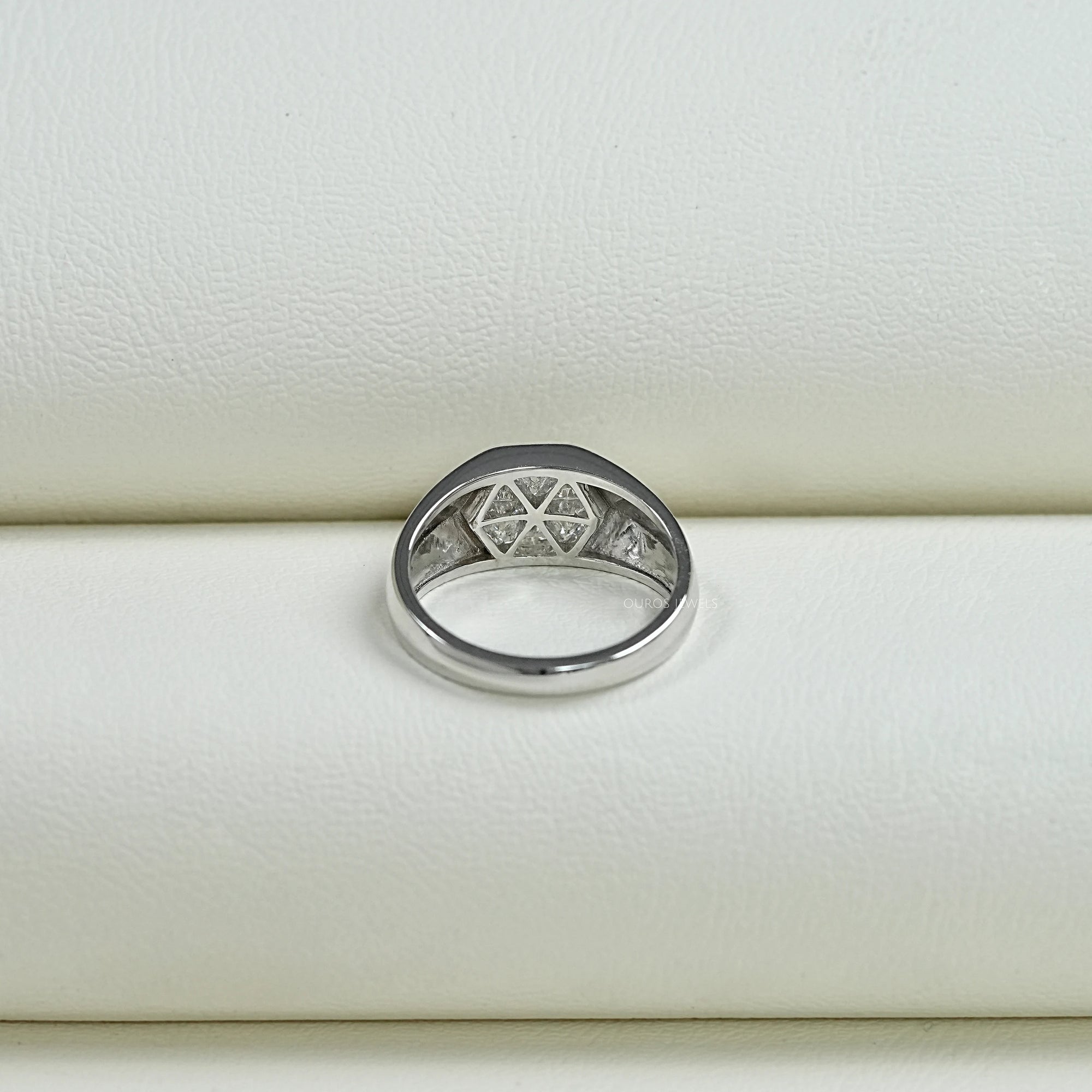 Triangle Lab Diamond Wedding Band