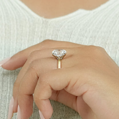 Solitaire Old Mine Cut Oval Diamond Engagement Ring Rings