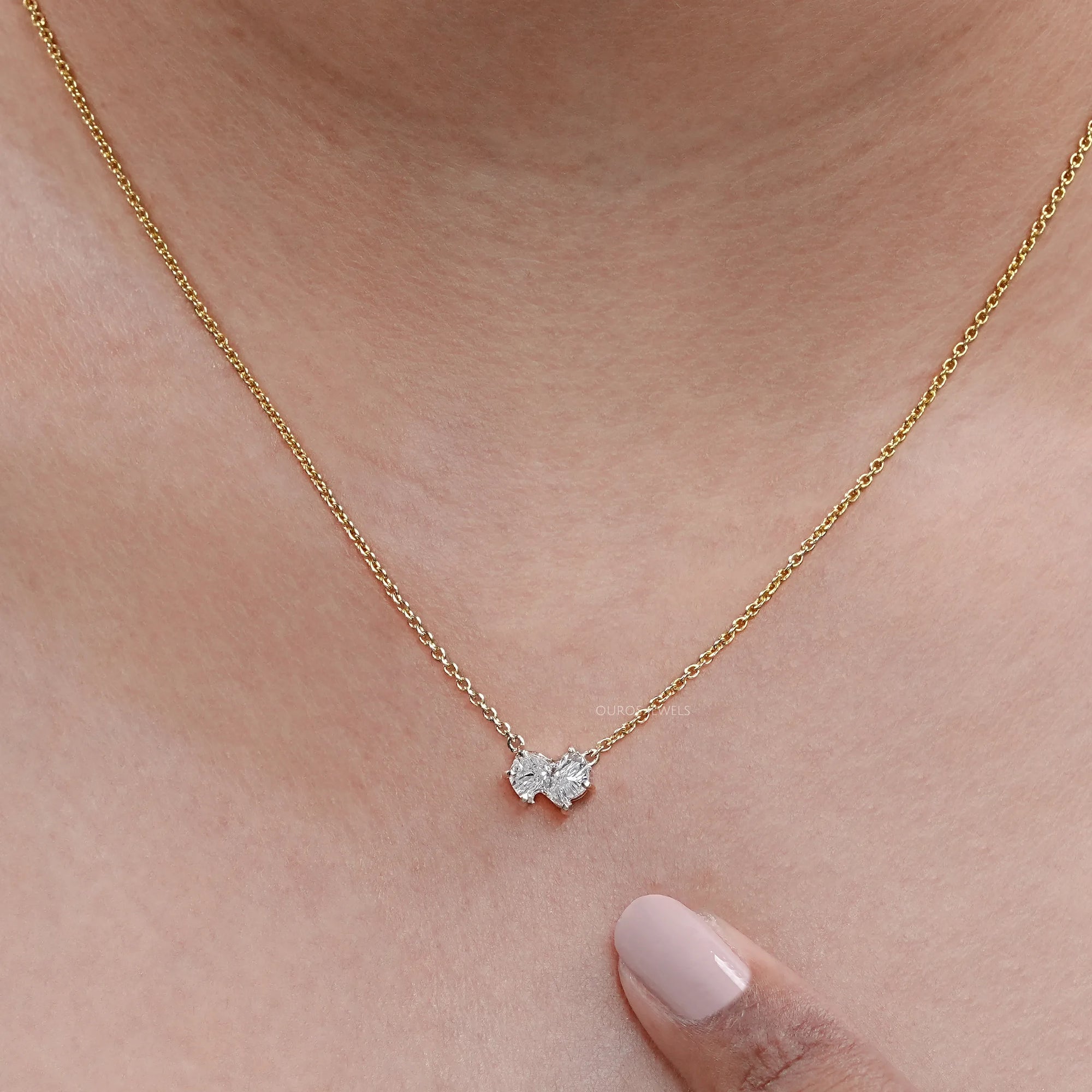 Antique Pomeranian Diamond Bezel Set Solitaire Pendant