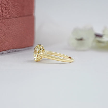 Square Old Mine Cushion Cut Engagement Ring Ring