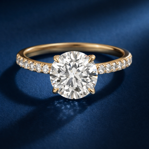 Accented Solitaire Engagement Rings
