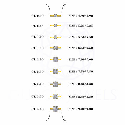 IGI Certified Cushion Cut Engagement Ring Ring