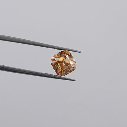 Square Old Mine Cushion Champagne Diamond Loose