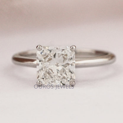 Square Radiant Lab Grown Diamond Solitaire Ring Rings