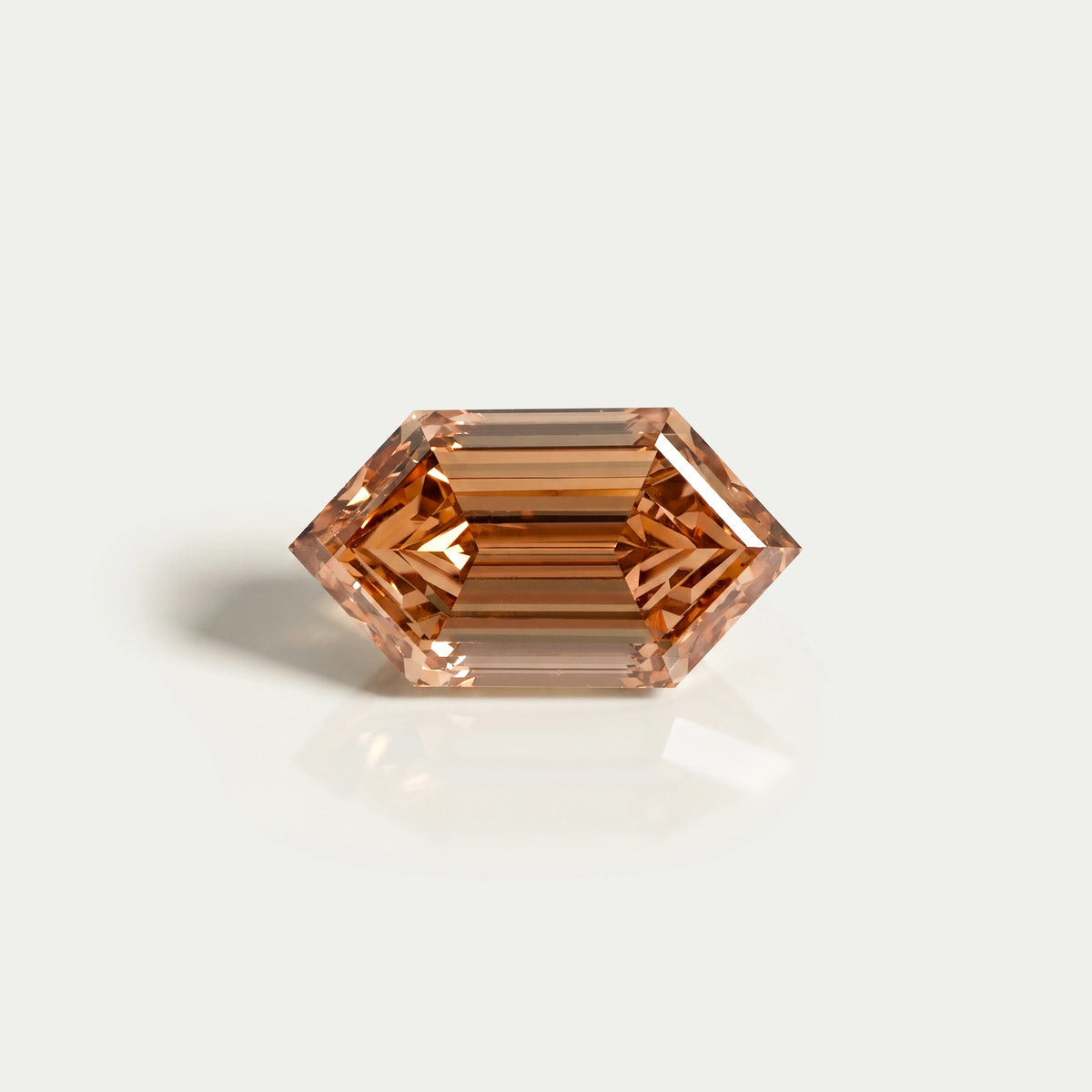 Champagne Step Cut Dutch Marquise Lab Diamond