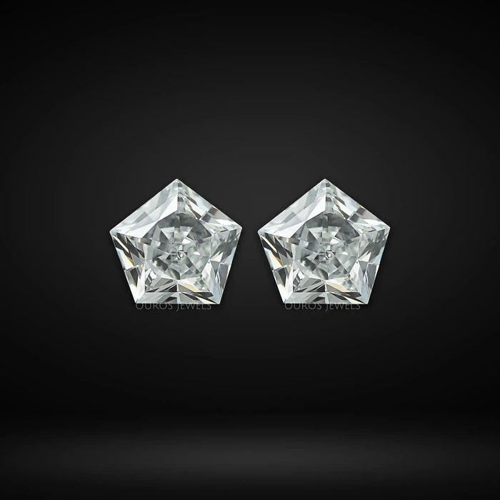 Antique Shape Pentagon Diamond Pair