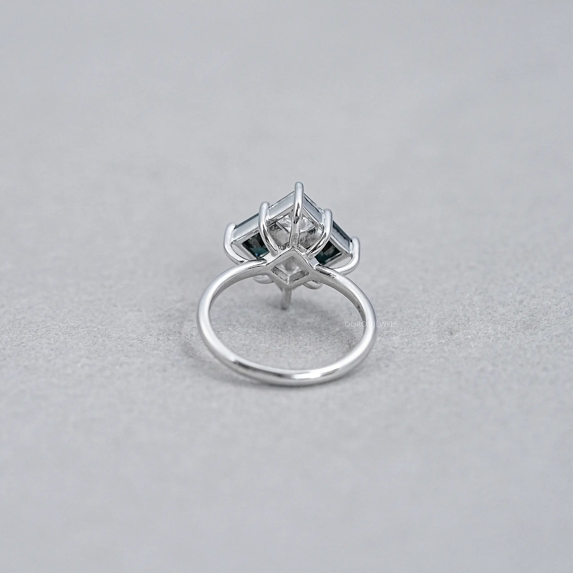 Princess Cut Black Diamond Anniversary Rings Ring