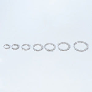 Lab Grown Round Diamond Hoop Earrings