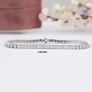 Bracelet de tennis en diamants cultivés en laboratoire