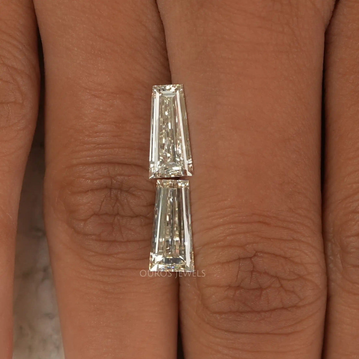 Tapered Baguette Cut Lab Grown Diamond Pair Loose