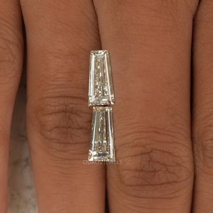 Tapered Baguette Cut Lab Grown Diamond Pair Loose
