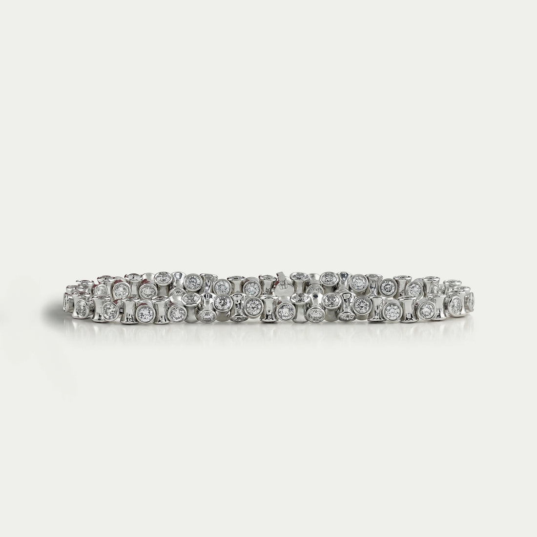 Round Brilliant Lab Diamond Tennis Bracelet Bracelet