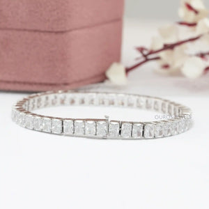 Radiant Cut Lab Grown Diamond Tennis Bracelet