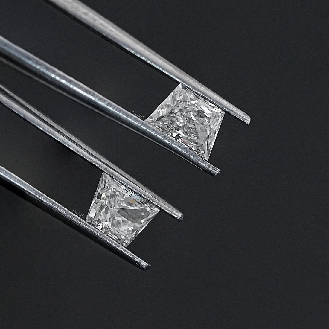 Brilliant Cut Trapezoid Lab Grown Diamond Pair
