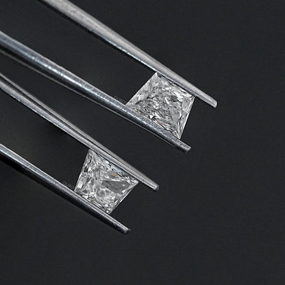 Brilliant Cut Trapezoid Lab Grown Diamond Pair