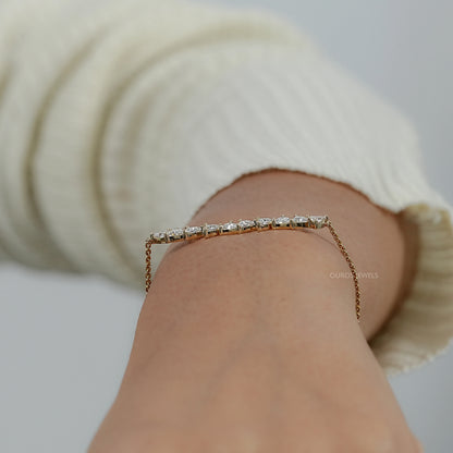 Trillion Cut Lab Diamond Bracelet Bracelet