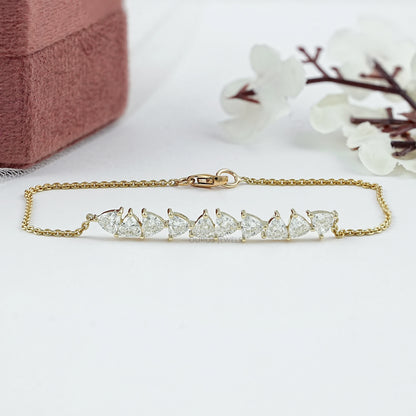 Trillion Cut Lab Diamond Bracelet Bracelet