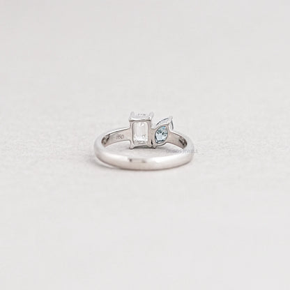 Two Stone Emerald Toi Et Moi Ring Rings