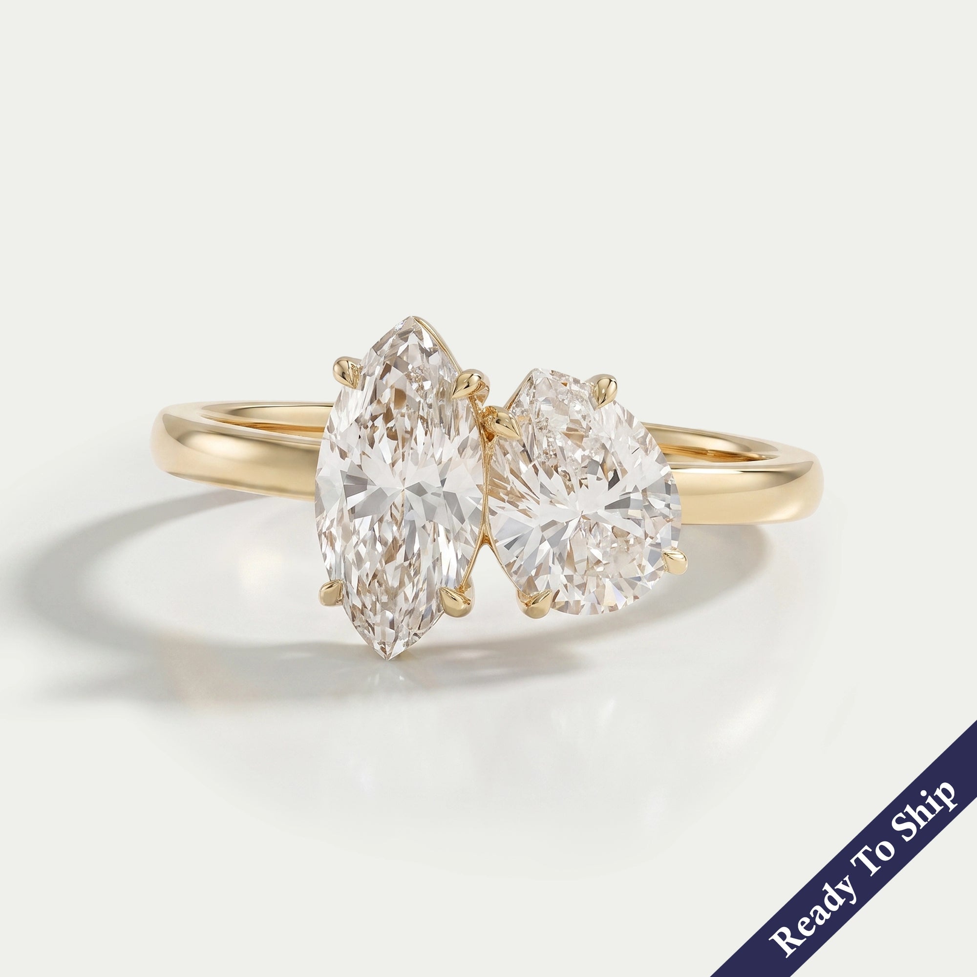 Pear And Marquise Cut Toi Moi Engagement Ring Ring