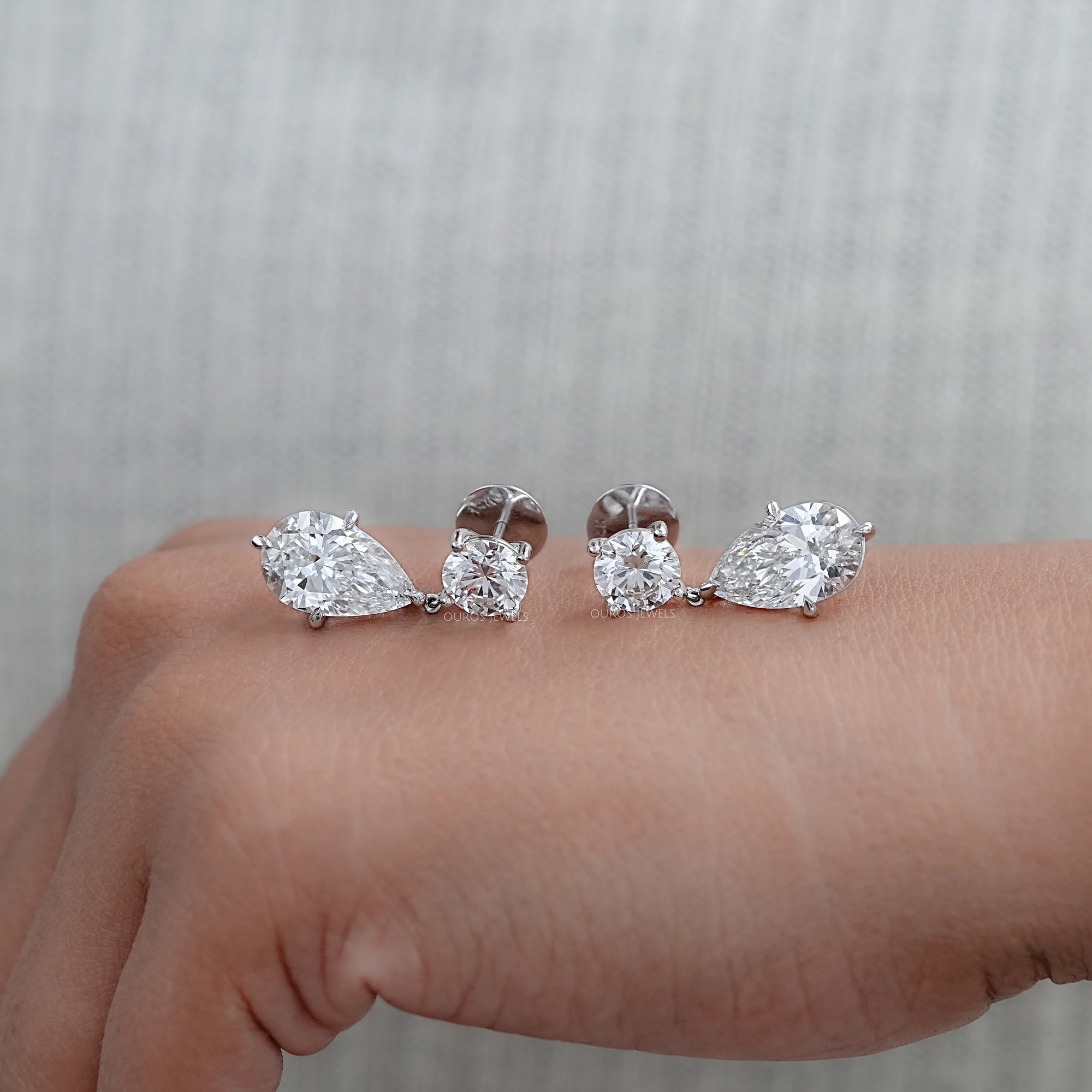 Multi Shape Diamond Drop & Dangle Gold Earrings Earrings