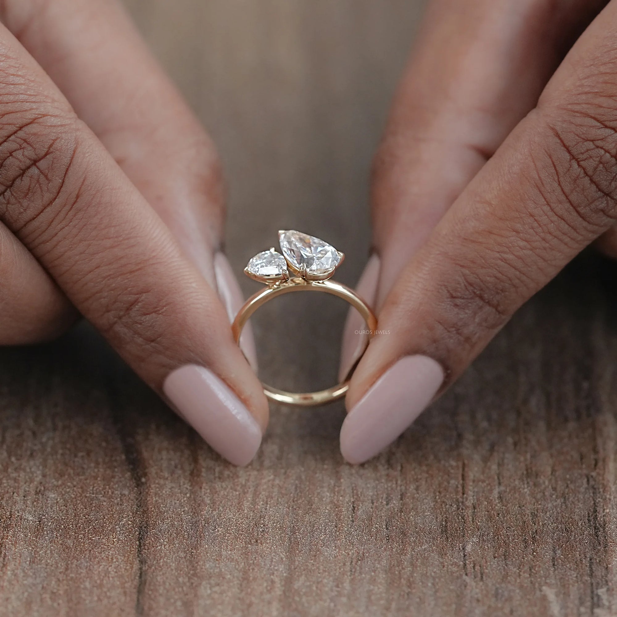 Two Pear Diamond Toi Et Moi Ring Ring