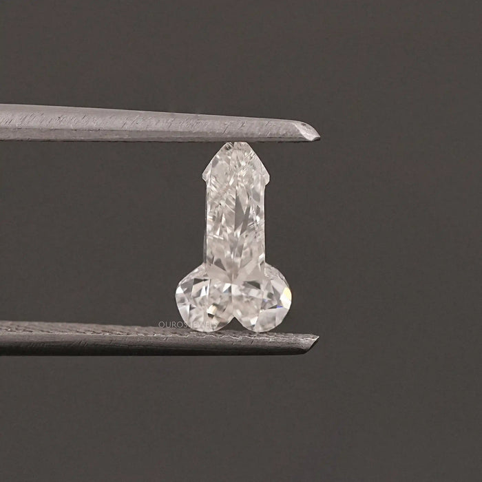 Diamant de 0,95 carat en forme de pénis, fabriqué en laboratoire